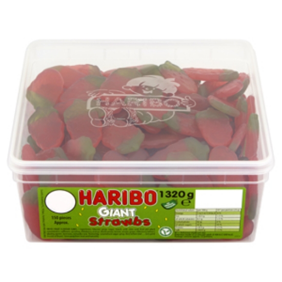 Picture of Haribo Tubs Giant Strawbs  5c x150